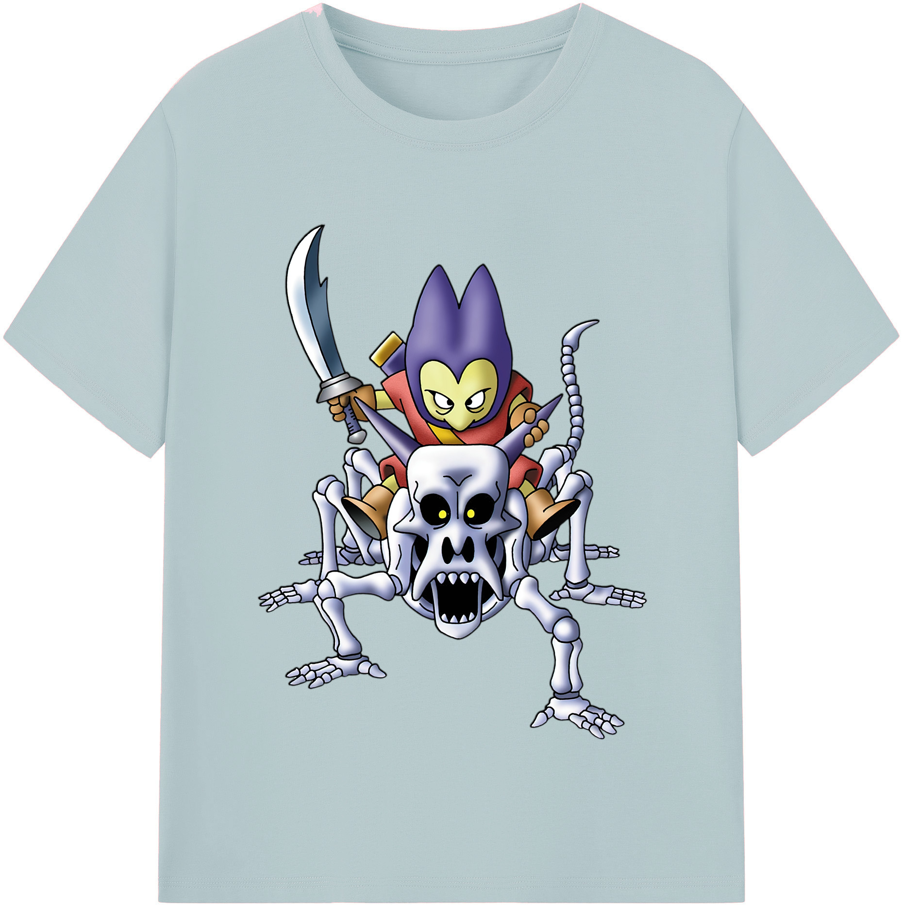 （画像用） ドラゴンクエスト Doragon Kuesuto Dragon Quest 綿100％半袖Tシャツ（フロントプリント）